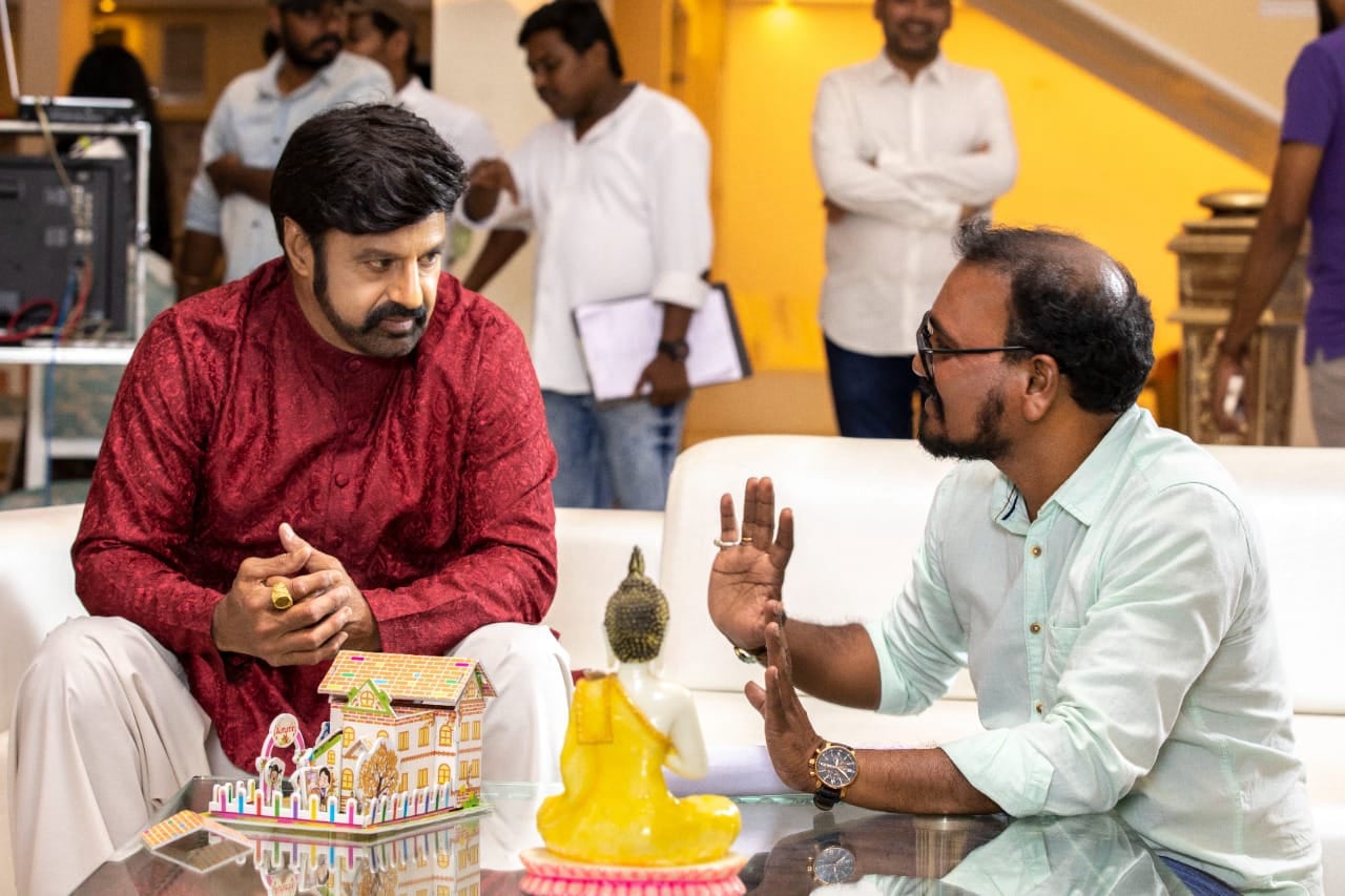 Ad shoot with Bala Krishna